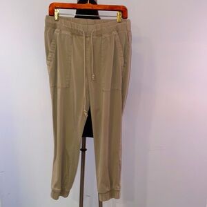 Bella Dahl Tan Joggers with Elastic Waistband